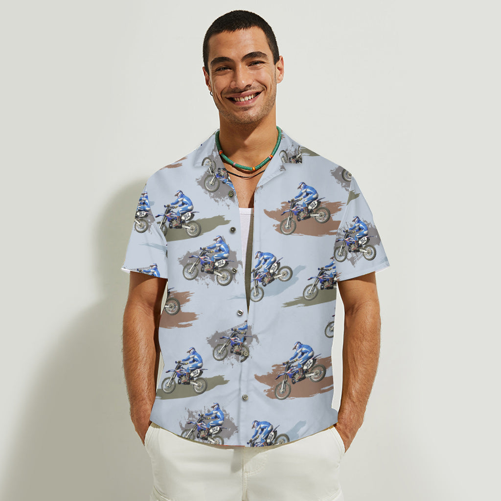Dirt Bike Photo Inserted - Personalized Dirt Bike Hawaiian Shirt