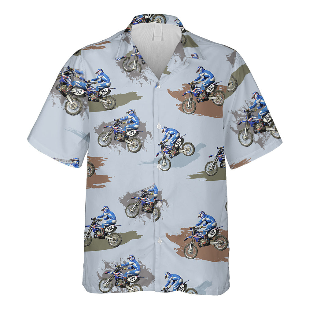 Dirt Bike Photo Inserted - Personalized Dirt Bike Hawaiian Shirt