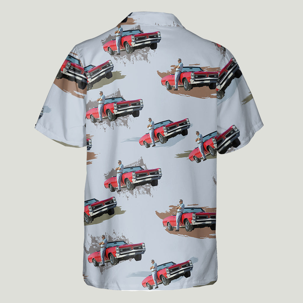Muscle Car Photo Inserted - Personalized Muscle Car Hawaiian Shirt