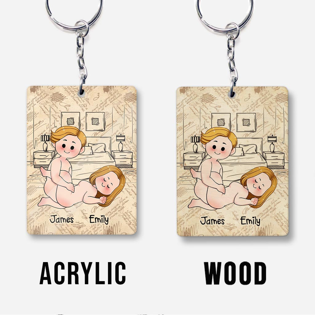 I Promise To Always Be By Your Side - Personalized Couple Keychain
