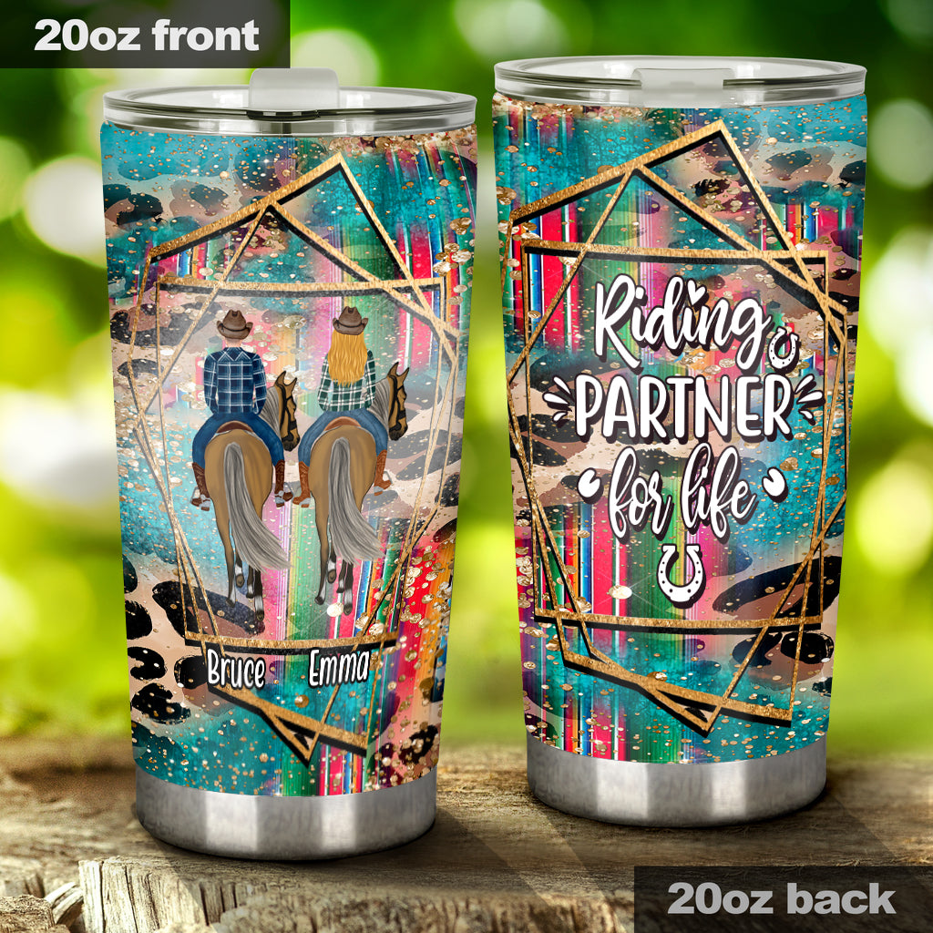 Riding Partner For Life - Personalized Horse Tumbler
