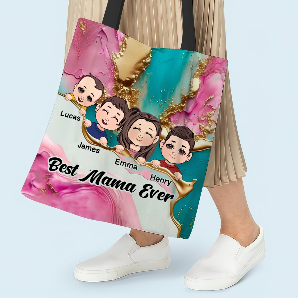 Best MamaNanaGigiAuntie Ever - Personalized Mother Tote Bag