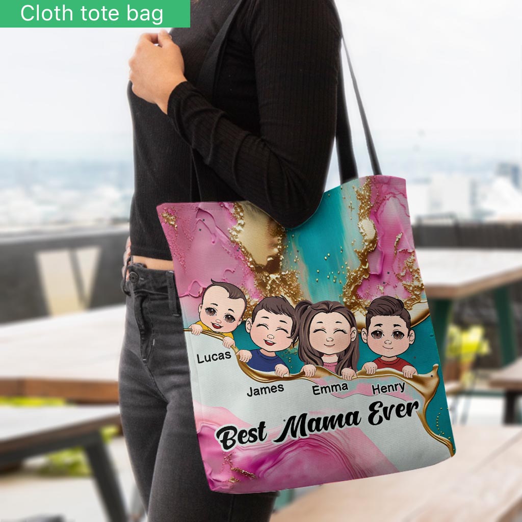 Best MamaNanaGigiAuntie Ever - Personalized Mother Tote Bag
