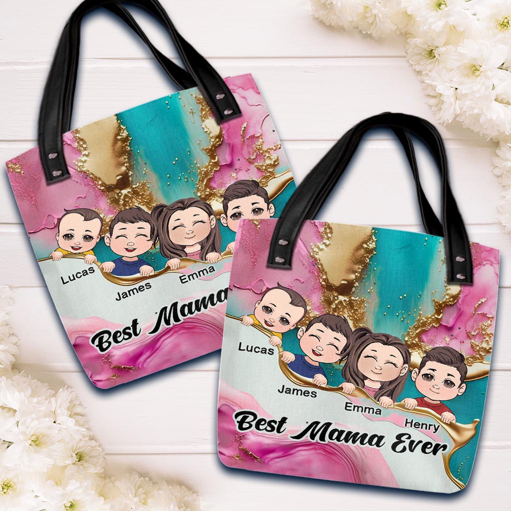 Best MamaNanaGigiAuntie Ever - Personalized Mother Tote Bag