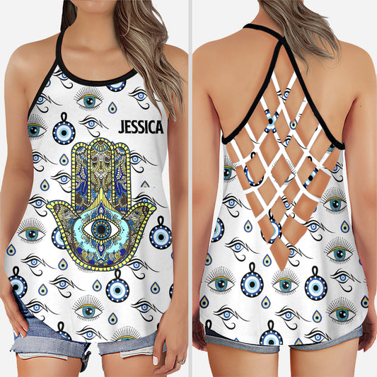 Namaste - Personalized Yoga Cross Tank Top