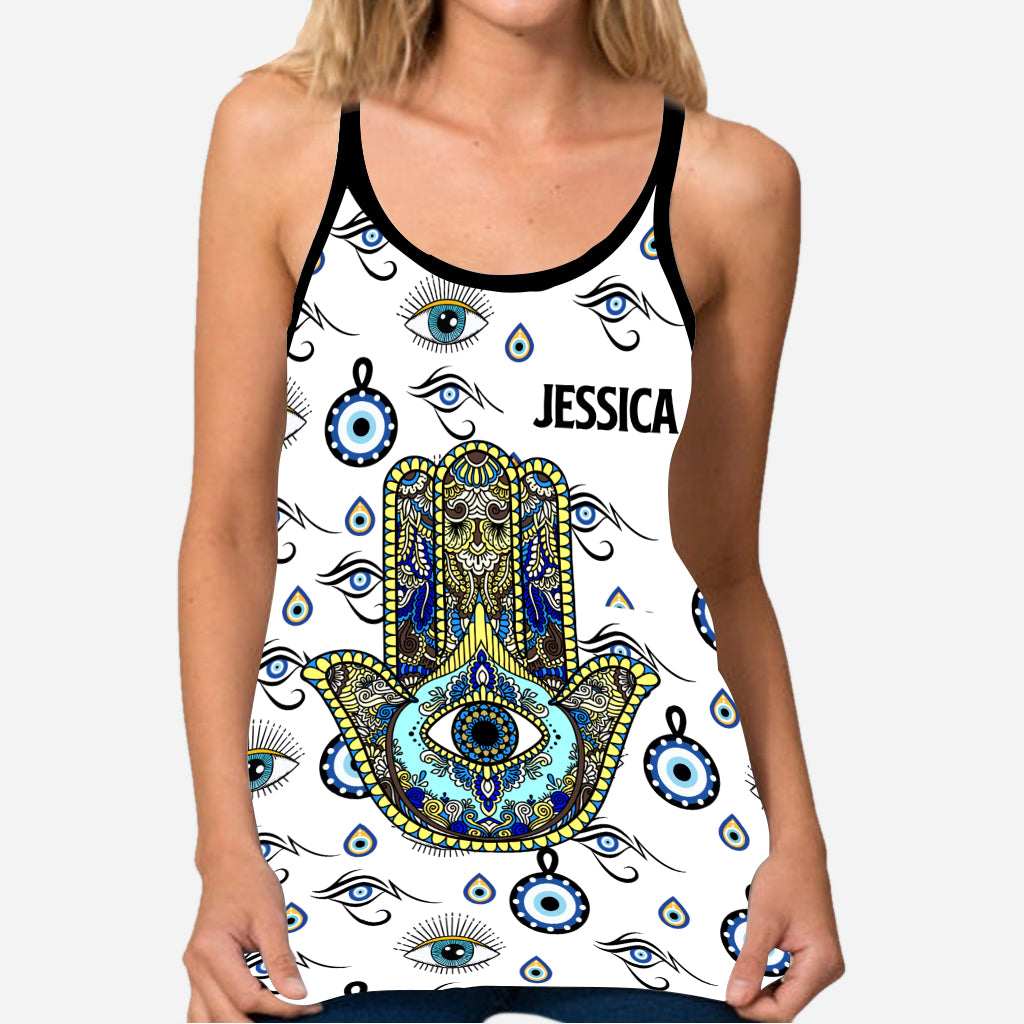 Namaste - Personalized Yoga Cross Tank Top