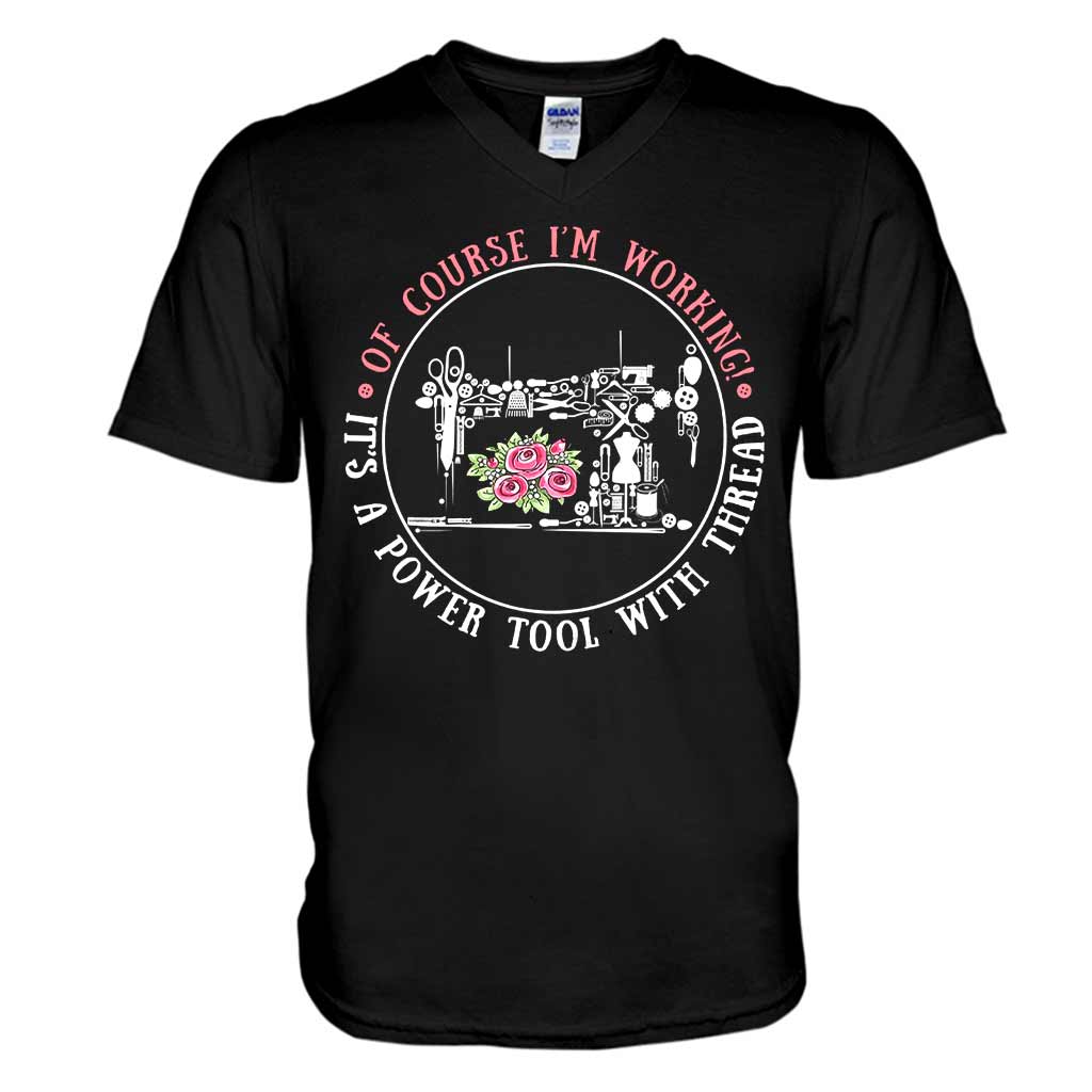 I'm Working  - Sewing T-shirt And Hoodie 082021