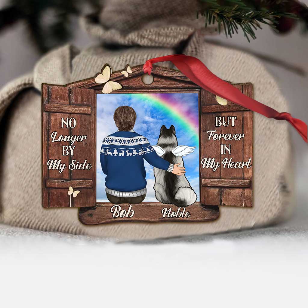 Wish You Were Here - Personalized Christmas Dog Ornament (Printed On Both Sides)