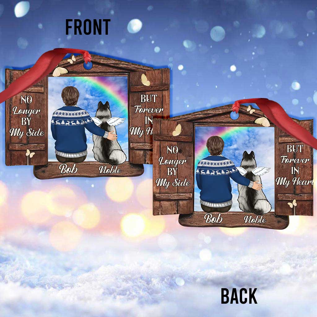 Wish You Were Here - Personalized Christmas Dog Ornament (Printed On Both Sides)