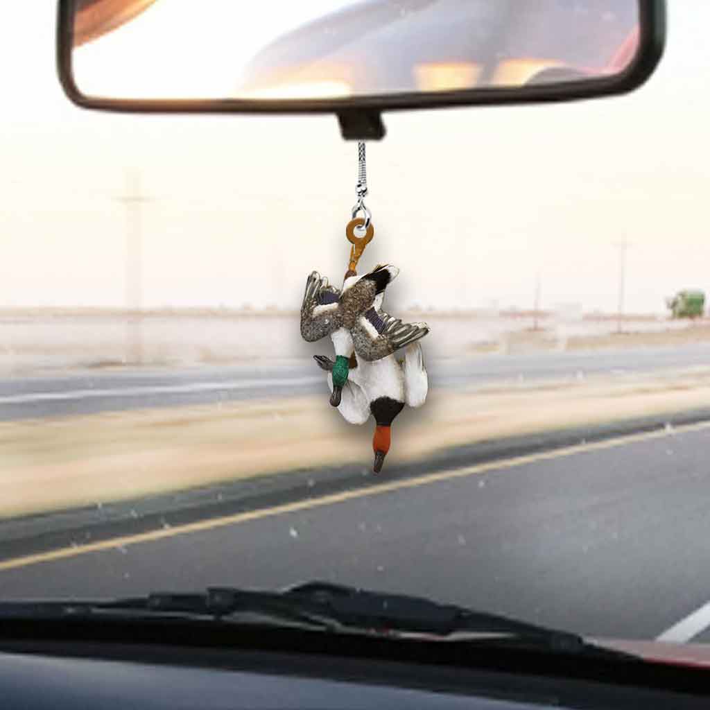 Duck Hunting - Car Ornament (Printed On Both Sides)
