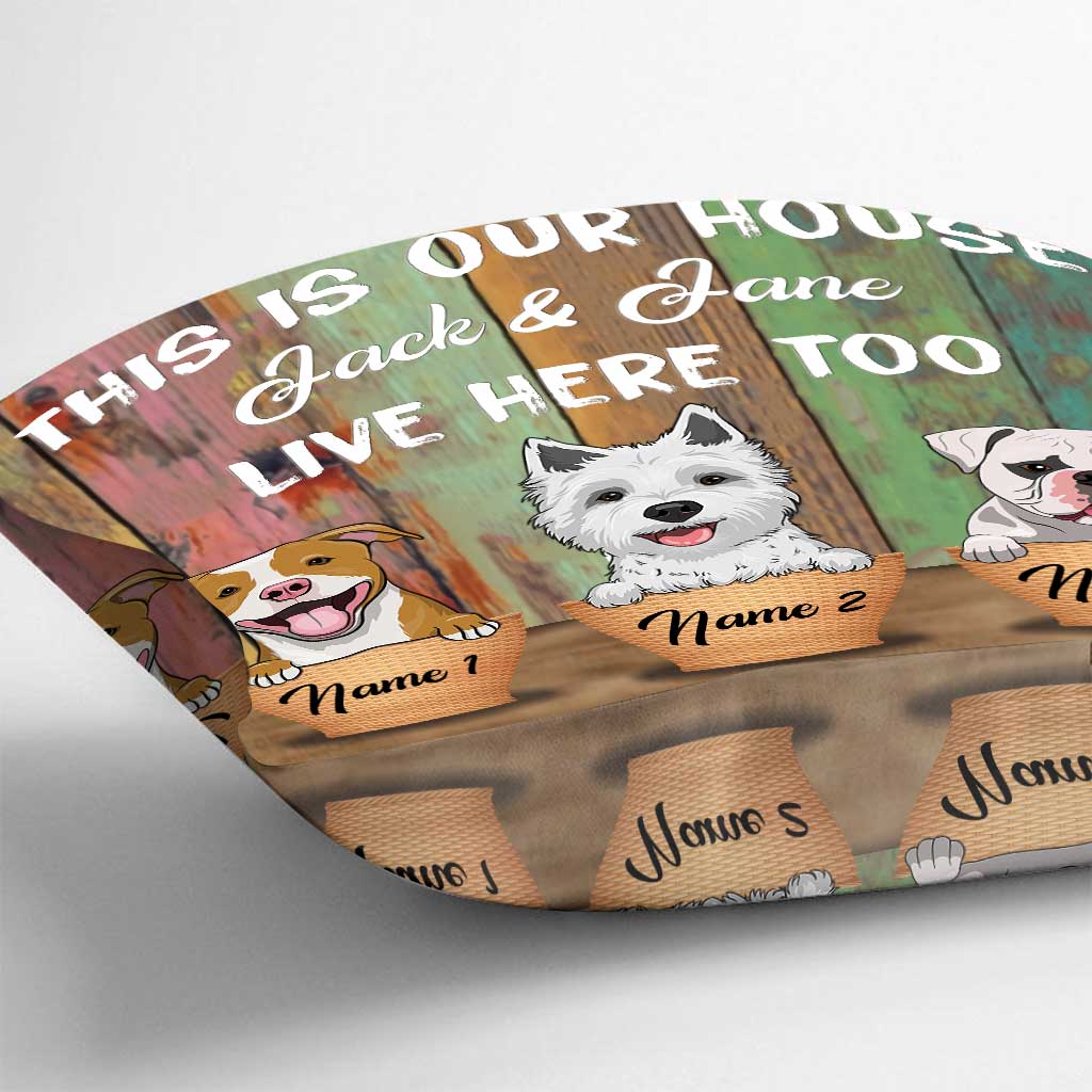 This Is Our House - Personalized Dog Throw Pillow