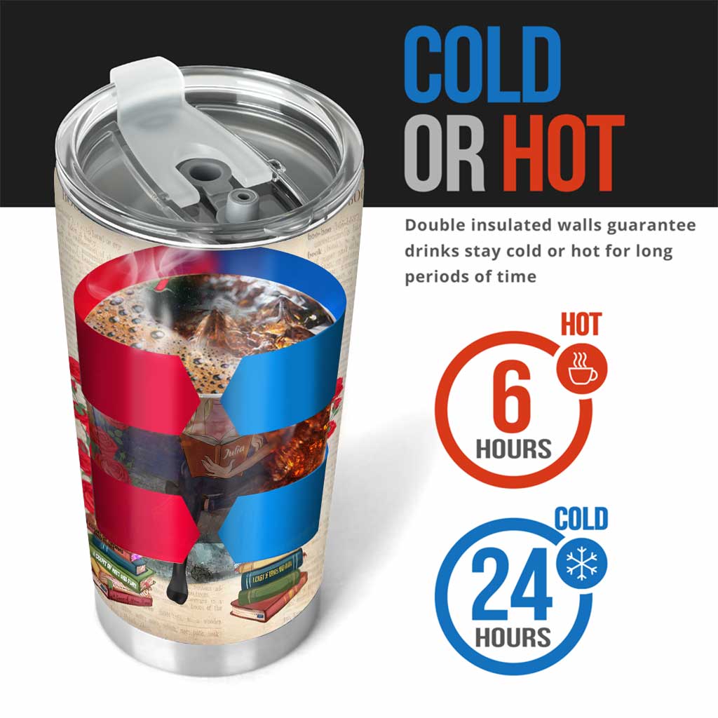 Just A Girl Who Loves Books - Personalized Book Tumbler