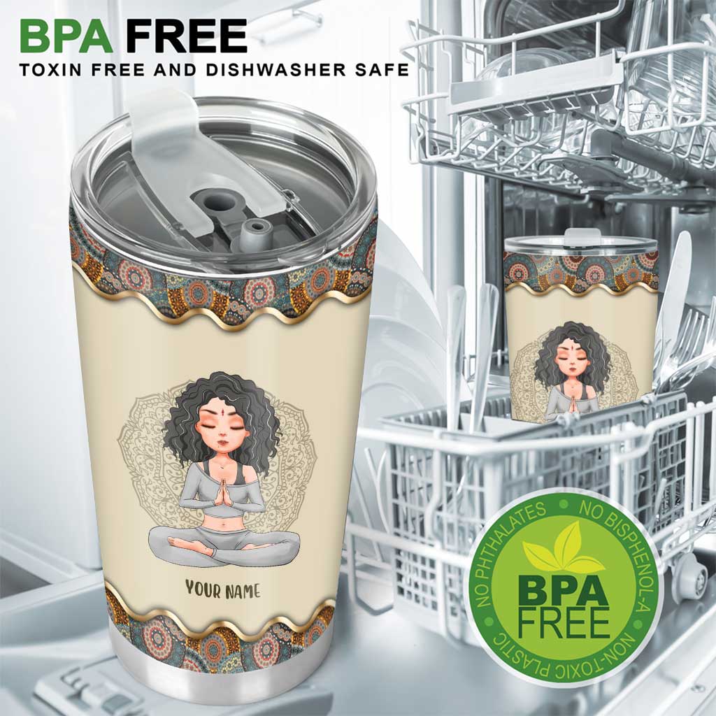 Wish A Mufuka Would - Personalized Yoga Tumbler