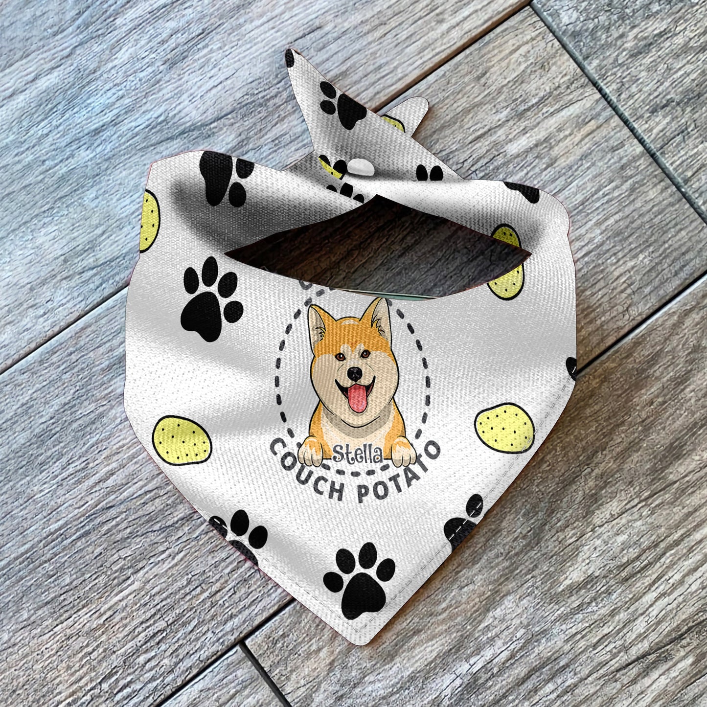 Certified Couch Potato - Personalized Dog Pet Bandana