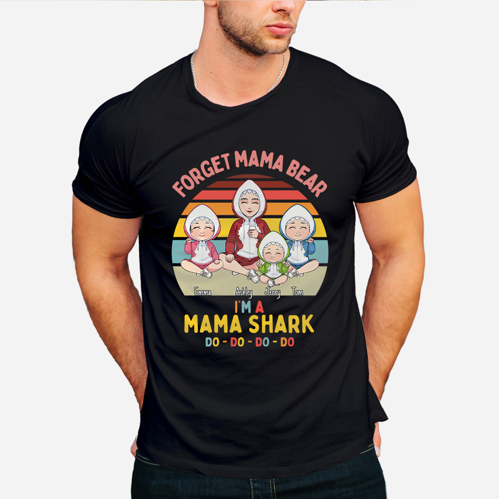 Mama Shark Do Do Do - Gift for mom, mom, dad, grandma, grandpa, aunt, uncle, shark lover - Personalized T-shirt And Hoodie