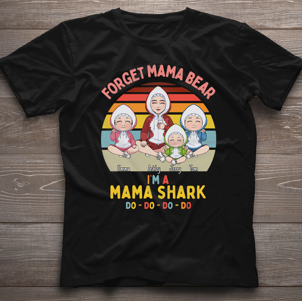 Mama Shark Do Do Do - Gift for mom, mom, dad, grandma, grandpa, aunt, uncle, shark lover - Personalized T-shirt And Hoodie