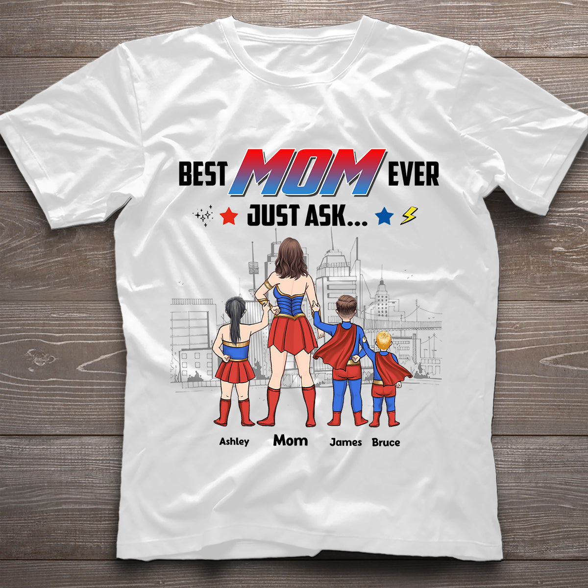 Supermom - Personalized Mother T-shirt and Hoodie