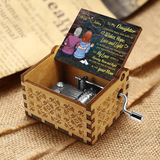 To My Mom - Personalized Mother's Day Mother Hand Crank Music Box