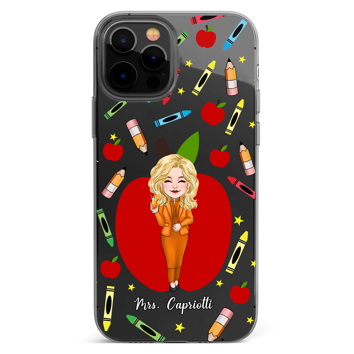 Thank You Teacher - Personalized Teacher Clear Phone Case