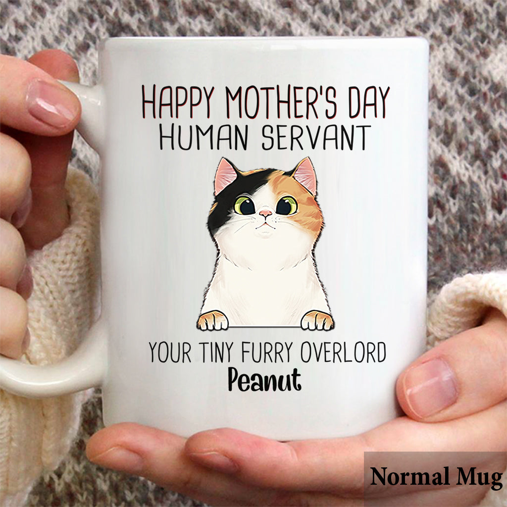 Human Servant - Personalized Cat Mug