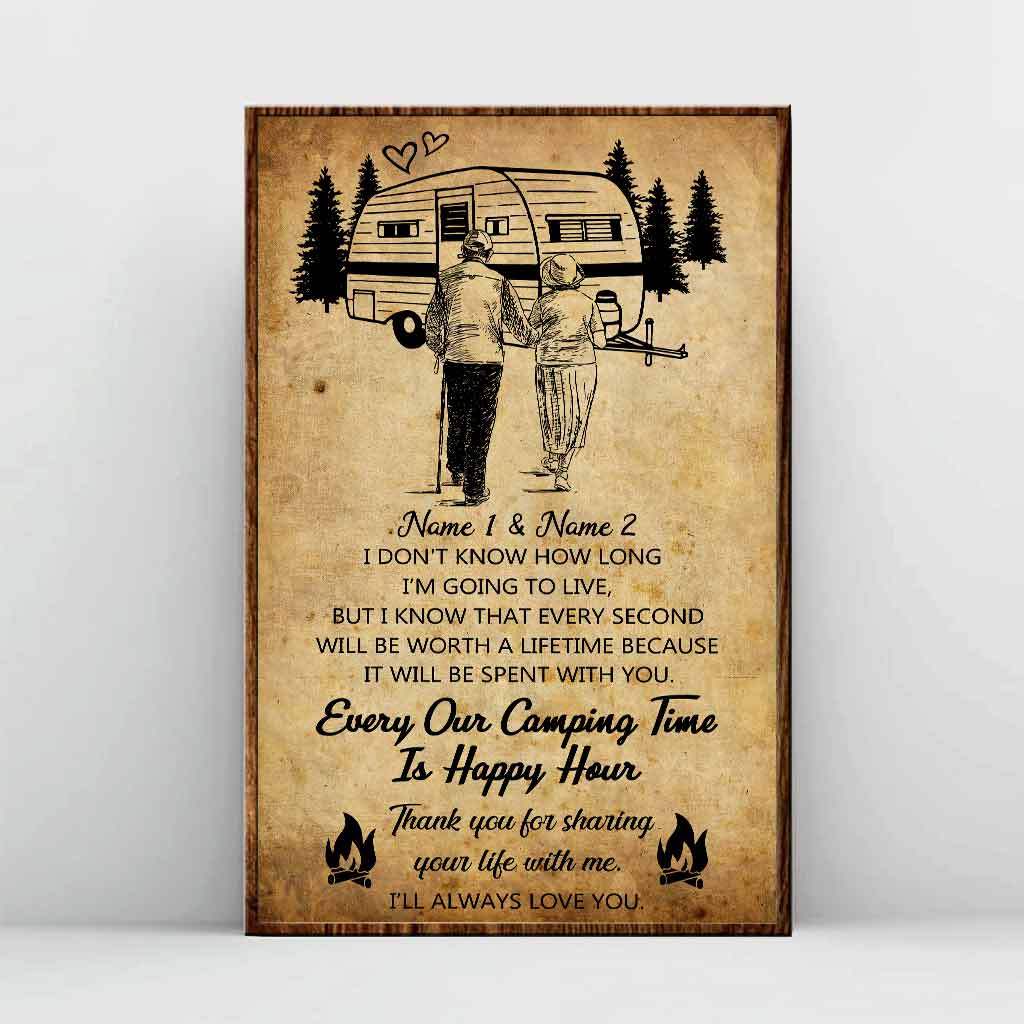 Thank You For Sharing Your Life - Camping Personalized Poster