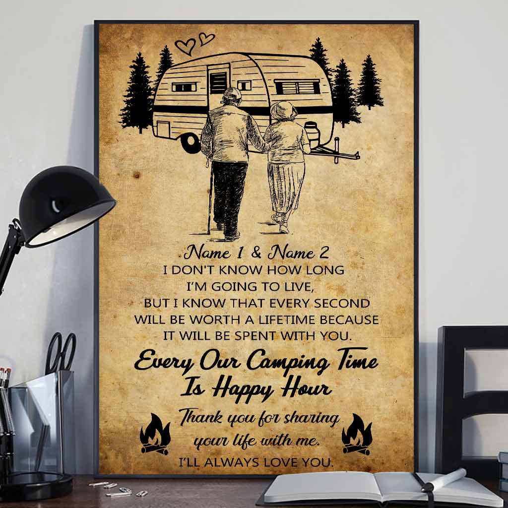 Thank You For Sharing Your Life - Camping Personalized Poster