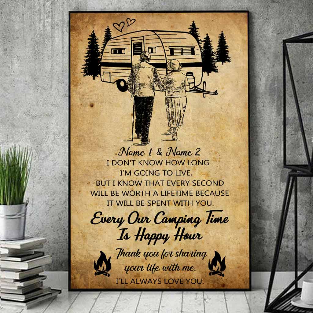 Thank You For Sharing Your Life - Camping Personalized Poster