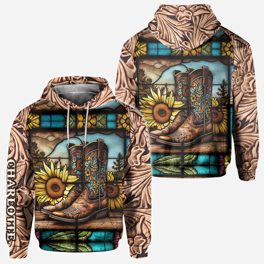 Vintage Country Boots Horses Lovers - Personalized Horse All Over Shirt