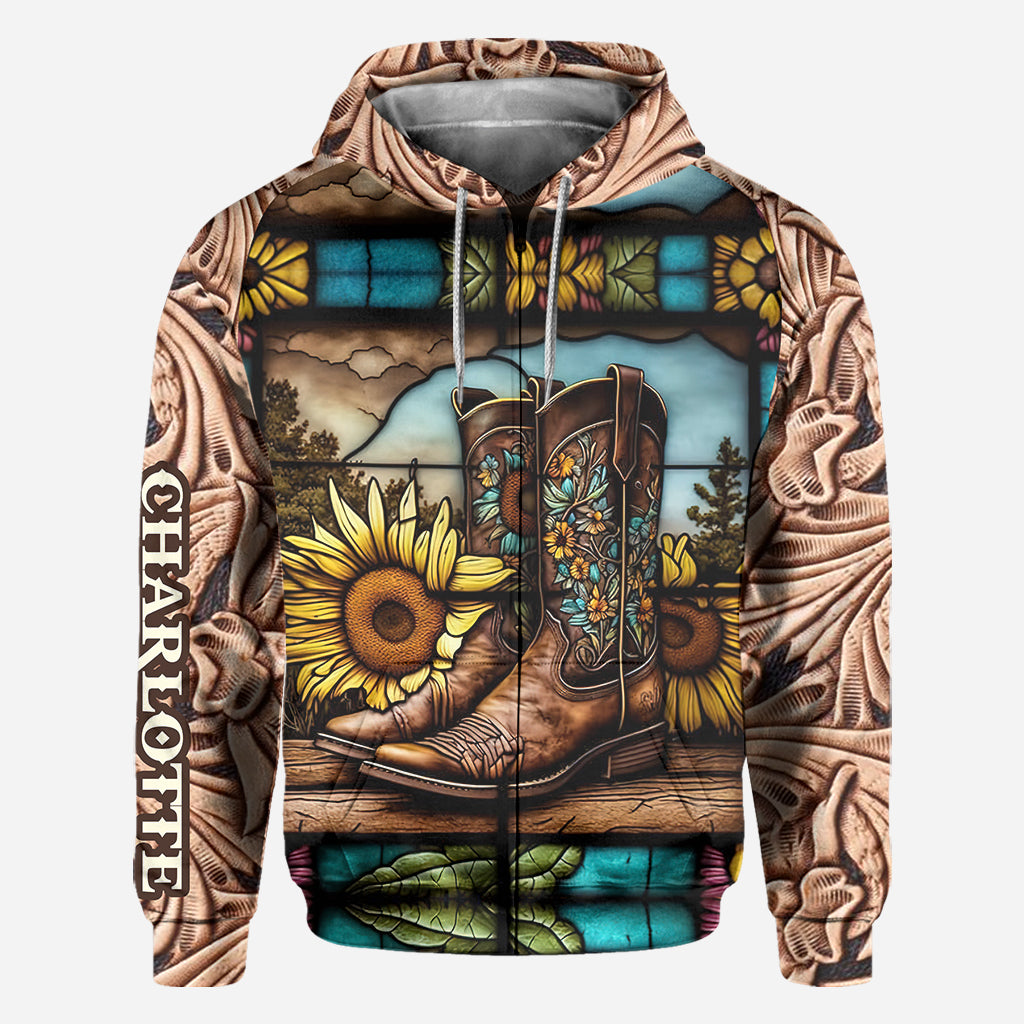 Vintage Country Boots Horses Lovers - Personalized Horse All Over Shirt