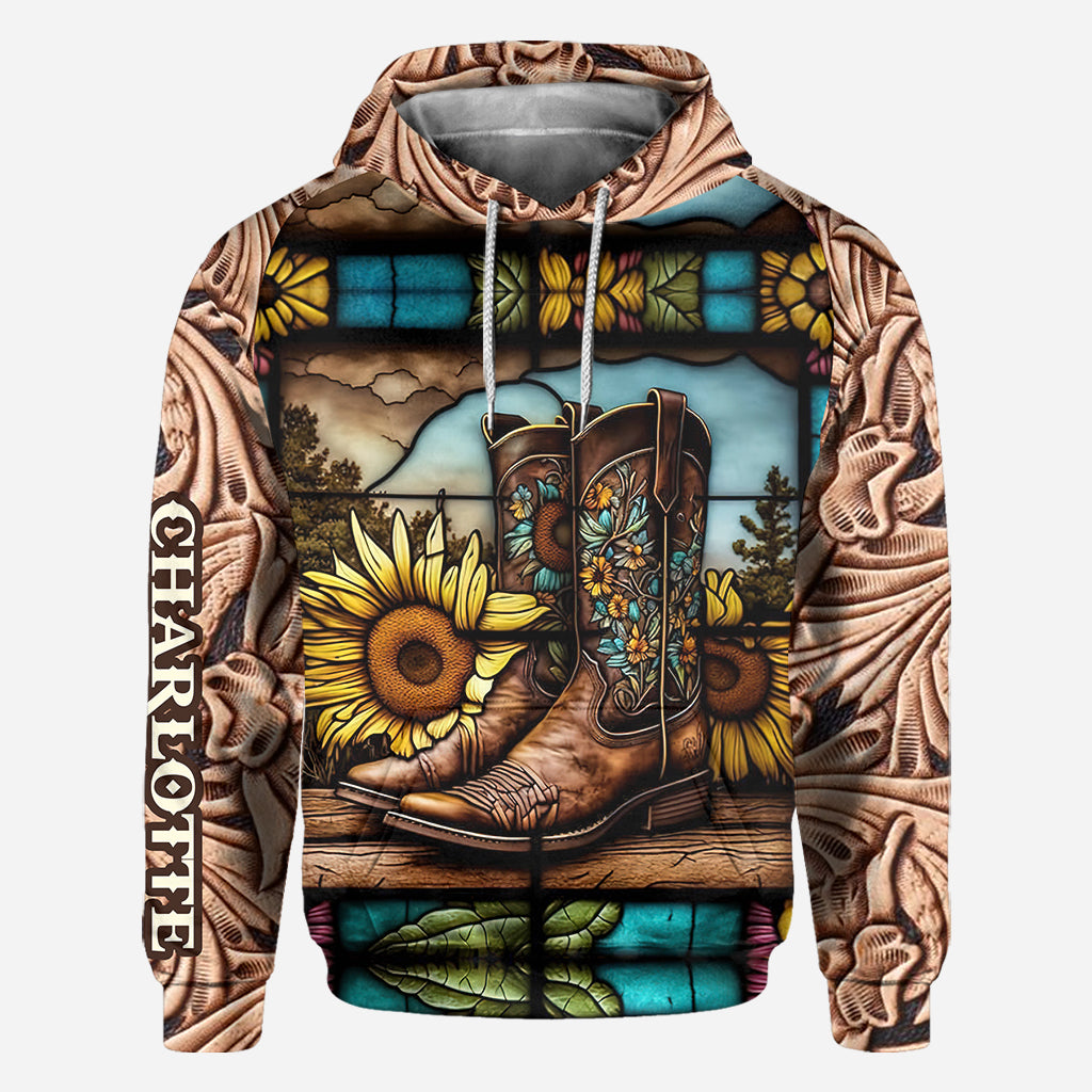 Vintage Country Boots Horses Lovers - Personalized Horse All Over Shirt