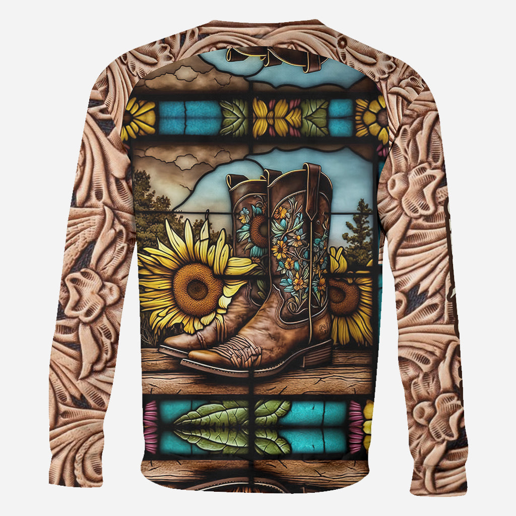 Vintage Country Boots Horses Lovers - Personalized Horse All Over Shirt