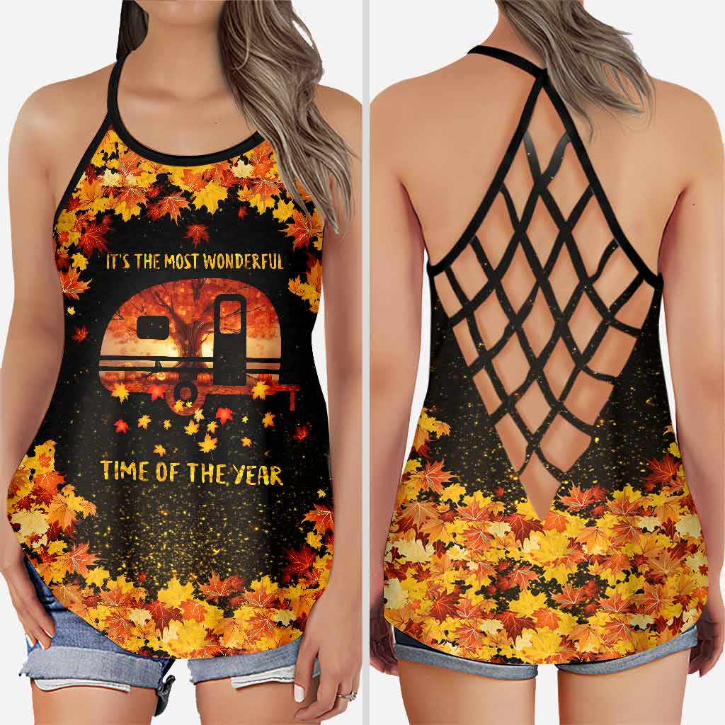 Wonderful Time Of The Year - Camping Cross Tank Top
