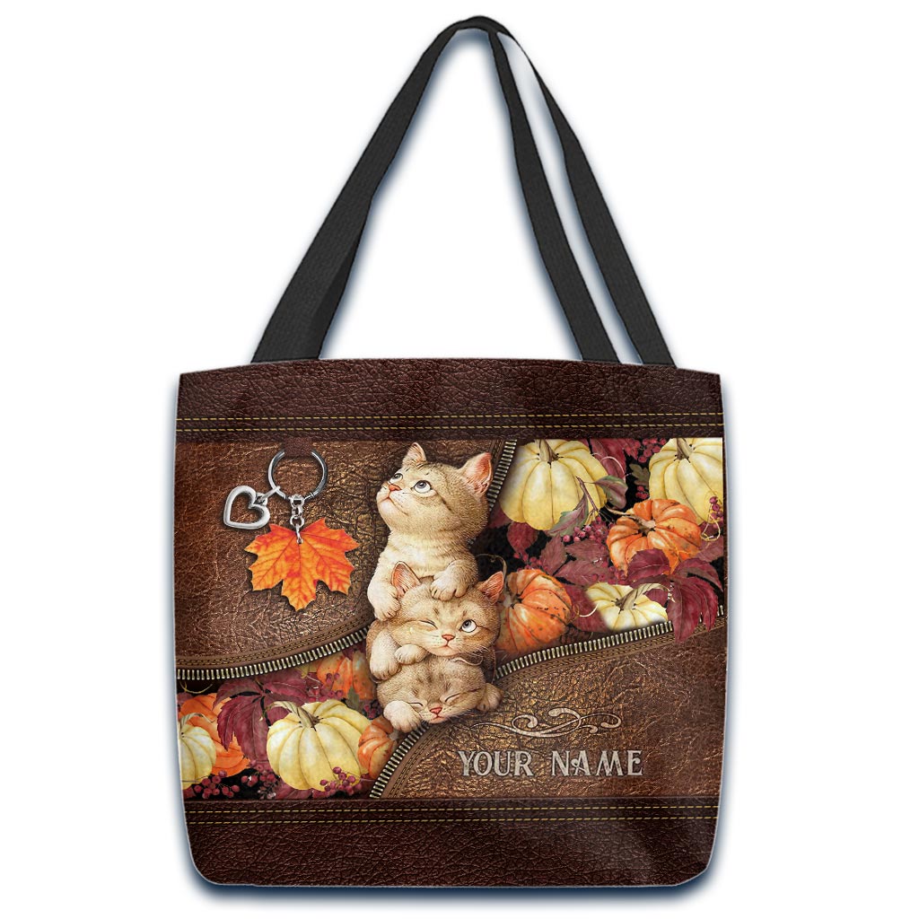 Autumn Vibes - Cat Personalized Tote Bag
