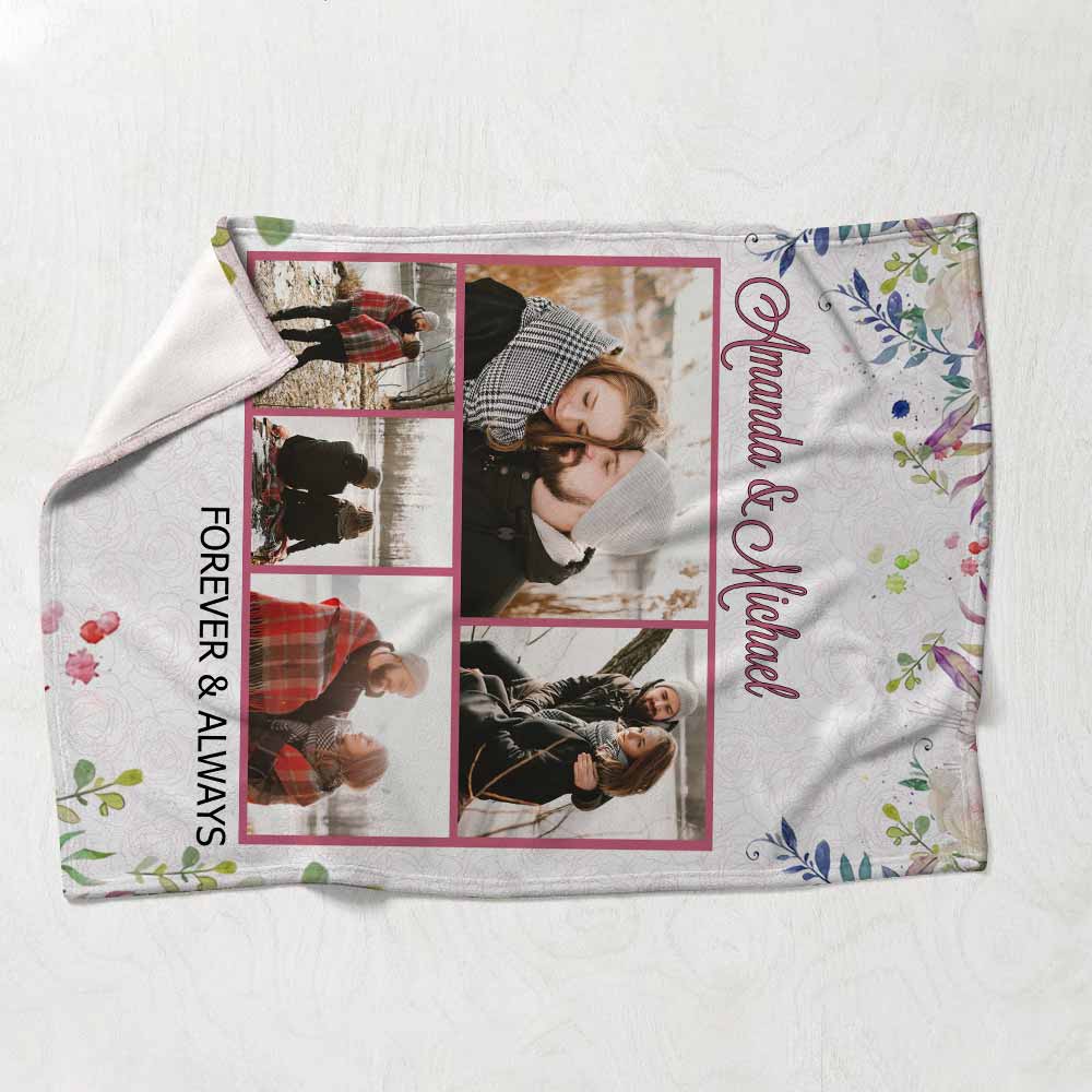 You're All I Need - Personalized Couple Blanket