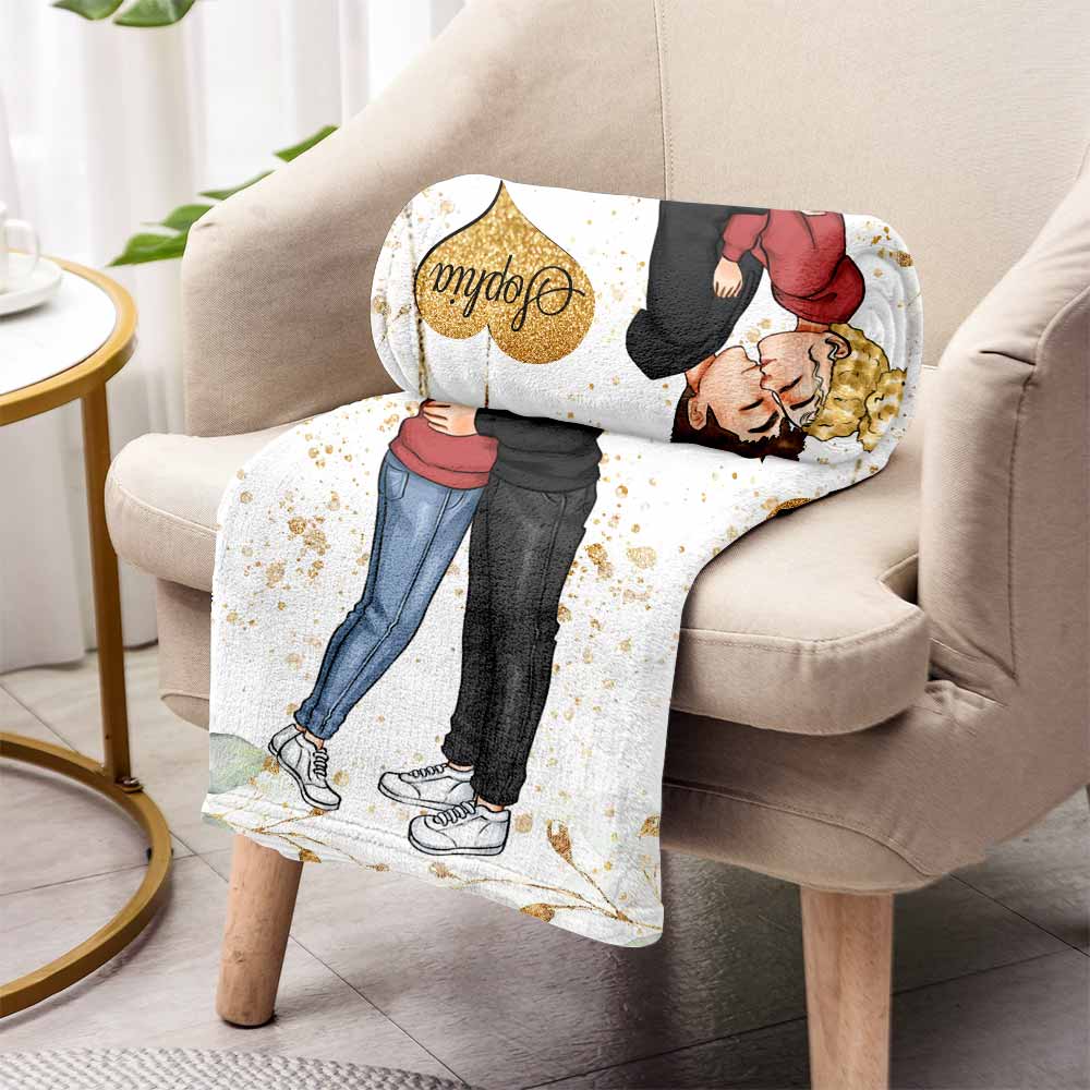 You're All I Need - Personalized Couple Blanket