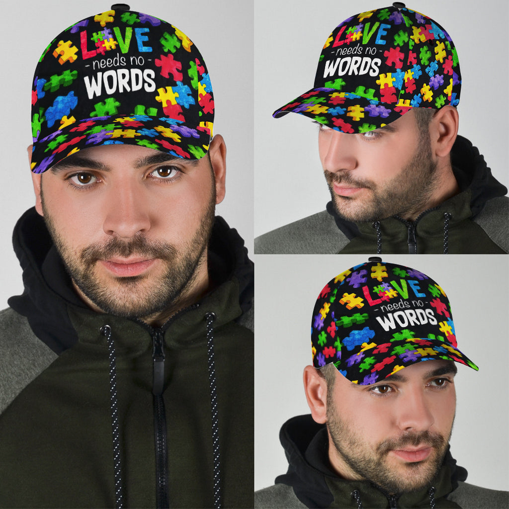 Love Needs No Words - Autism Awareness Cap