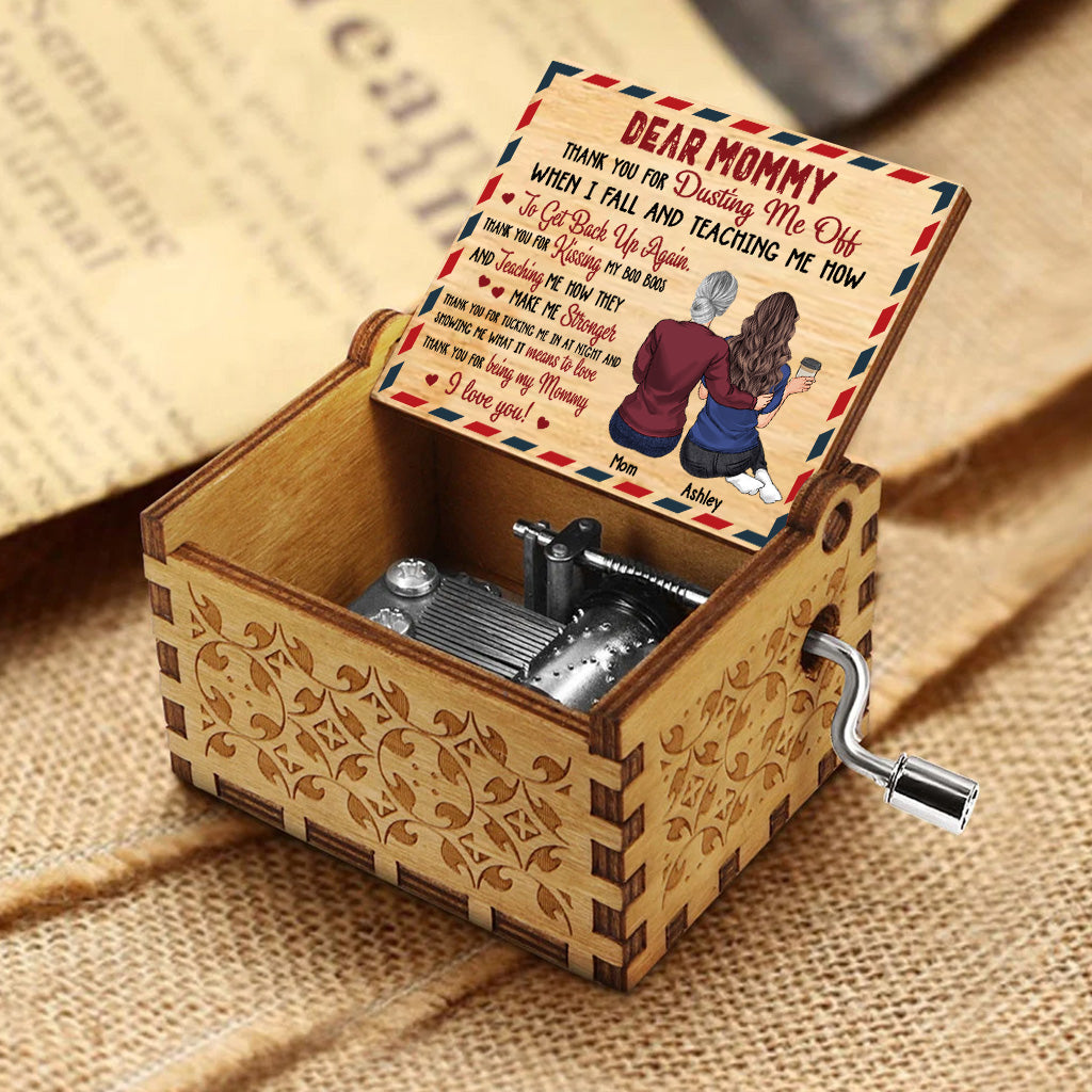 Dear Mom - Personalized Mother's Day Mother Hand Crank Music Box