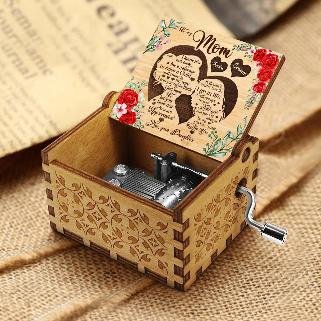 To My Mom - Personalized Mother's Day Mother Hand Crank Music Box