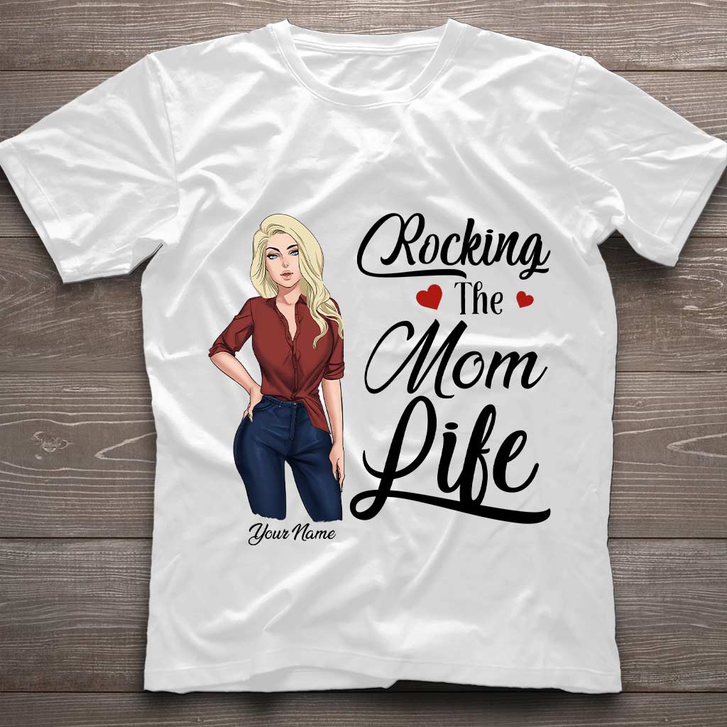 Rocking The Mom Life - Personalized T-shirt and Hoodie