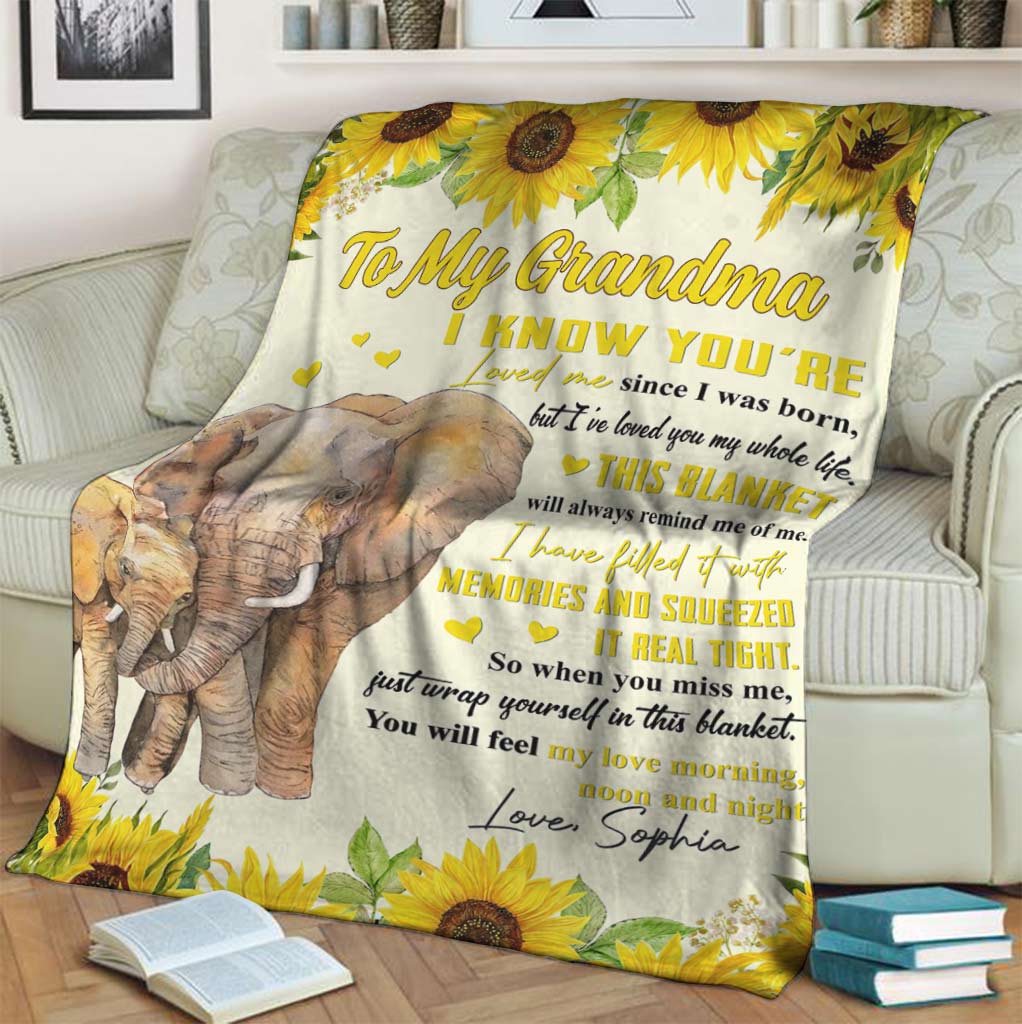 I've Loved You My Whole Life - Gift for grandma, sister, mom, grandma, aunt - Personalized Blanket
