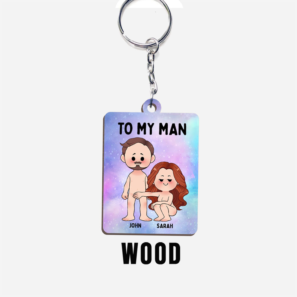 I Love You For Your Personality - Personalized Couple Couple Keychain (Printed On Both Sides)