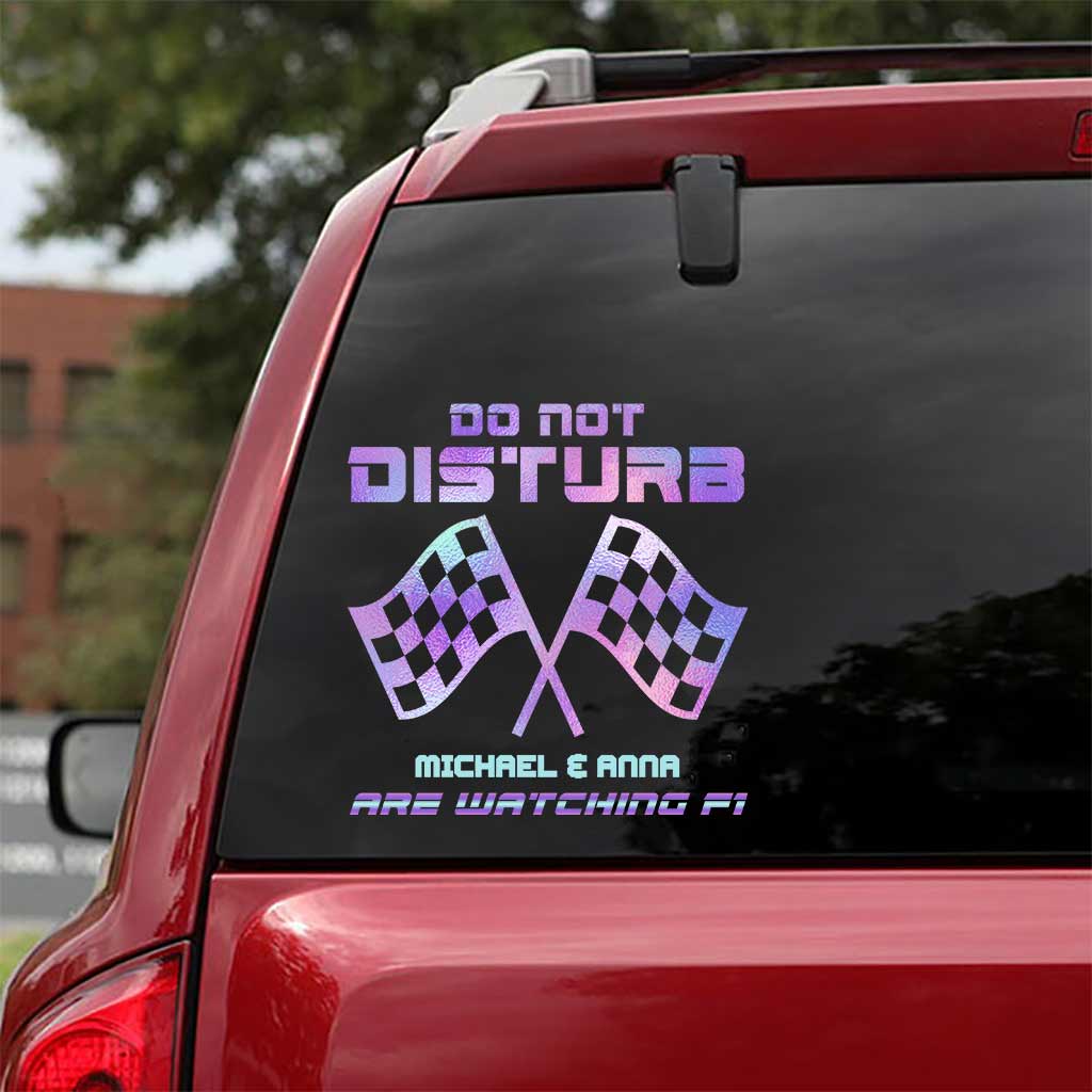 Do Not Disturb - Personalized Racing Decal Full