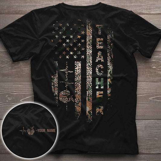 Teach Love Inspire - Personalized Independence Day Teacher T-shirt and Hoodie