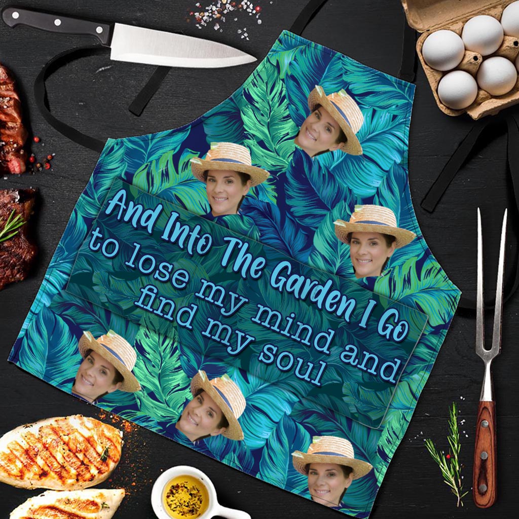 And Into The Garden - Gardening gift for mom, dad, grandma, him, her, wife, husband, girlfriend, boyfriend - Personalized Apron