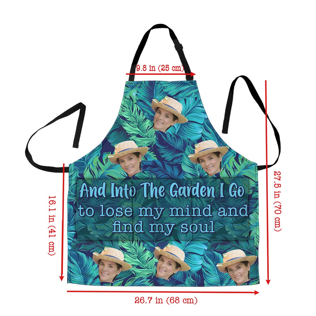 And Into The Garden - Gardening gift for mom, dad, grandma, him, her, wife, husband, girlfriend, boyfriend - Personalized Apron