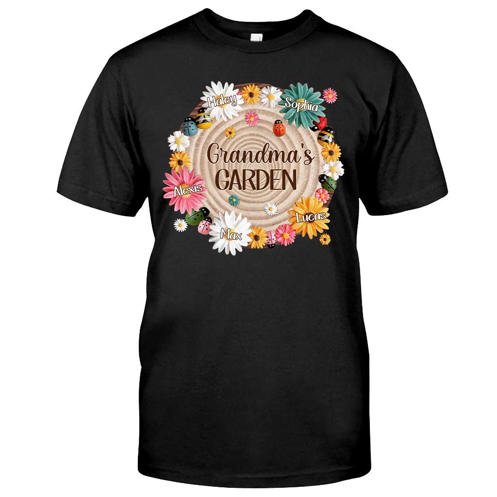 Grandma's Garden - Personalized Grandma T-shirt and Hoodie