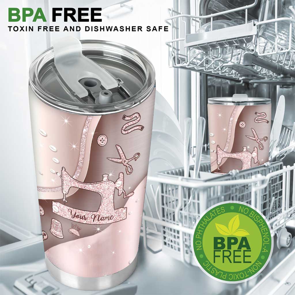 Love Sewing - Personalized Sewing Tumbler