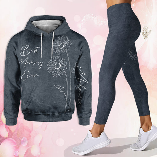 Best Mommy Grandma Birth Flower - Personalized Mother's Day Mother Hoodie And Leggings