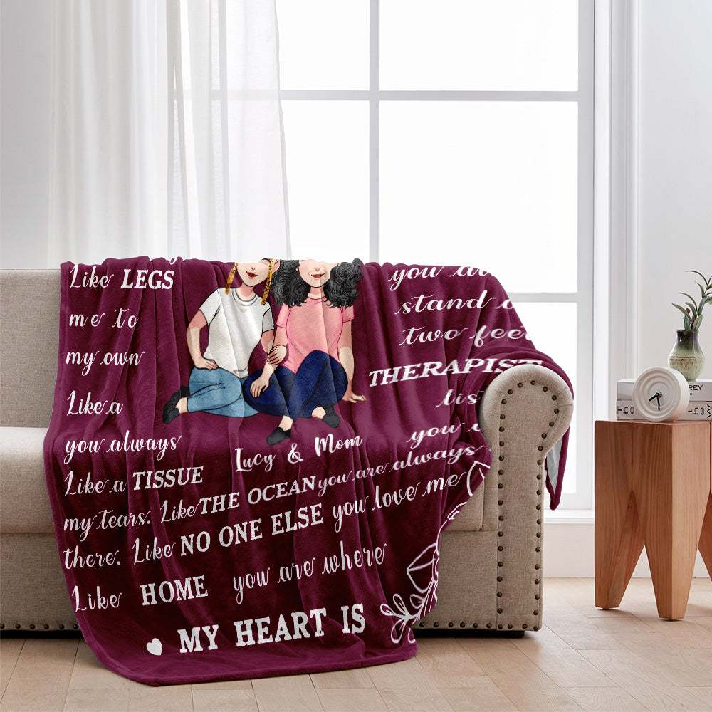 Dear Mom - Personalized Mother's Day Mother Blanket