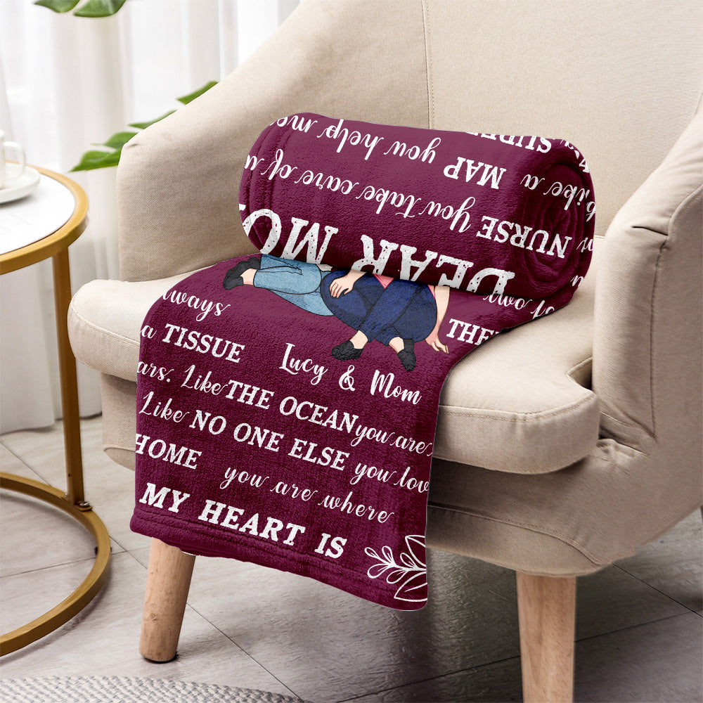 Dear Mom - Personalized Mother's Day Mother Blanket